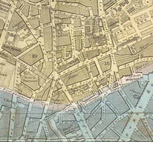 Plan du quartier Mouffetard en 1870